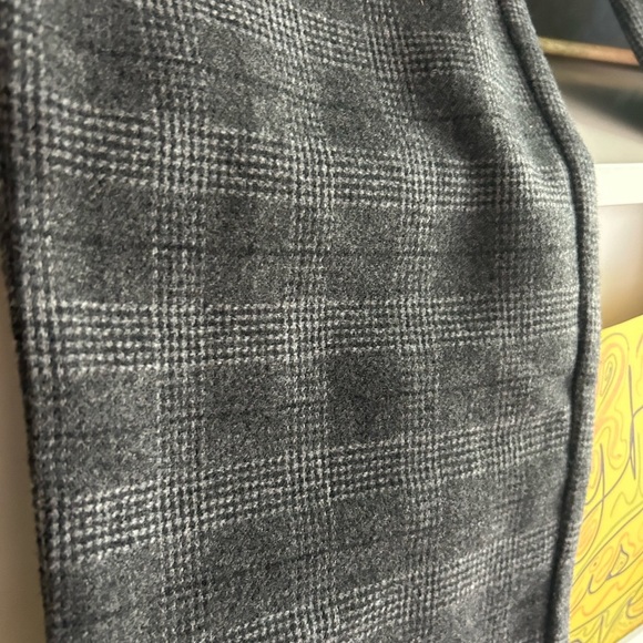 GAP Men's Gray Plaid Dress Pants 31 X 30 Wool Blend - Picture 10 of 16